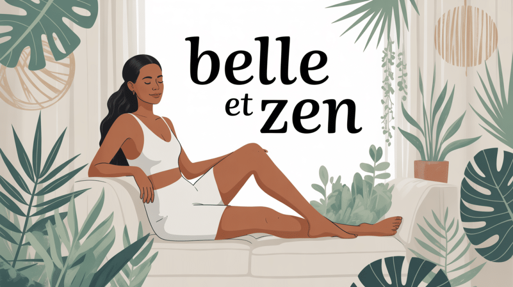 femme élégante détendue ambiance belle et zen