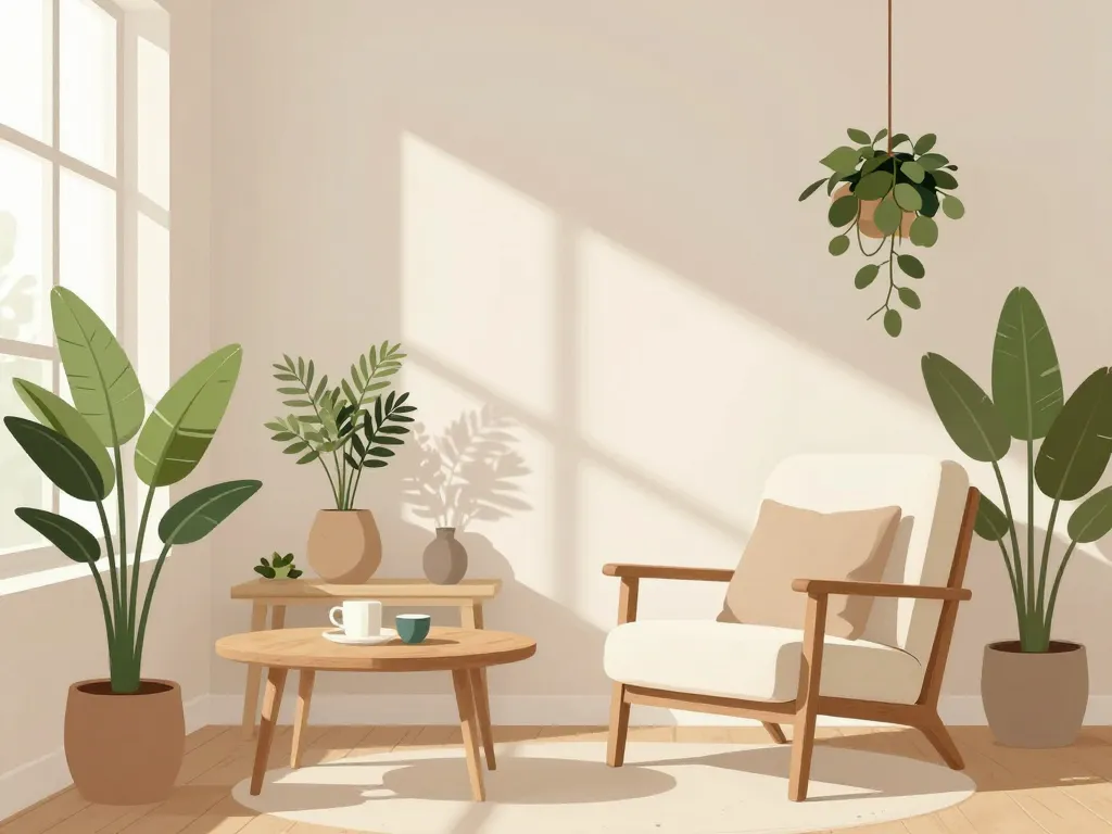 intérieur belle et zen déco plantes naturelles