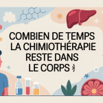 combien de temps la chimio reste dans le corps illustration vectorielle patient