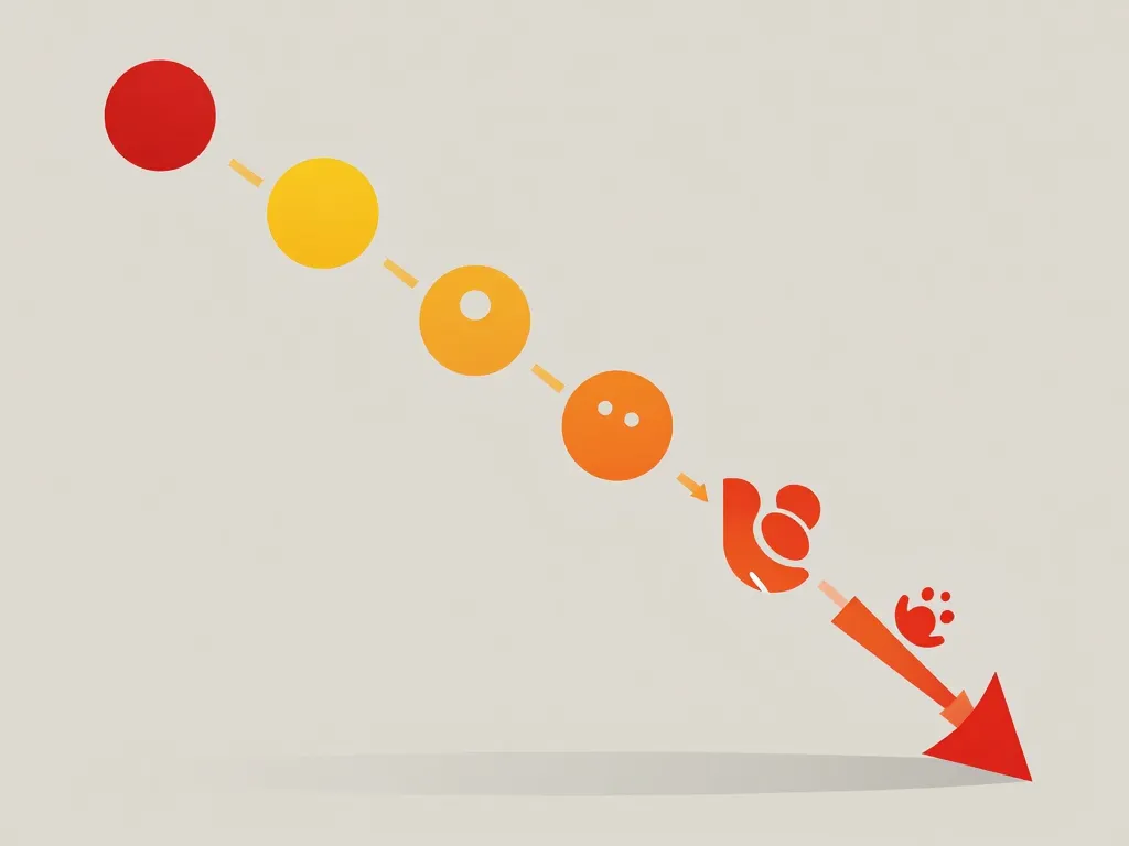 Diagramme des 12 étapes du burn-out en progression