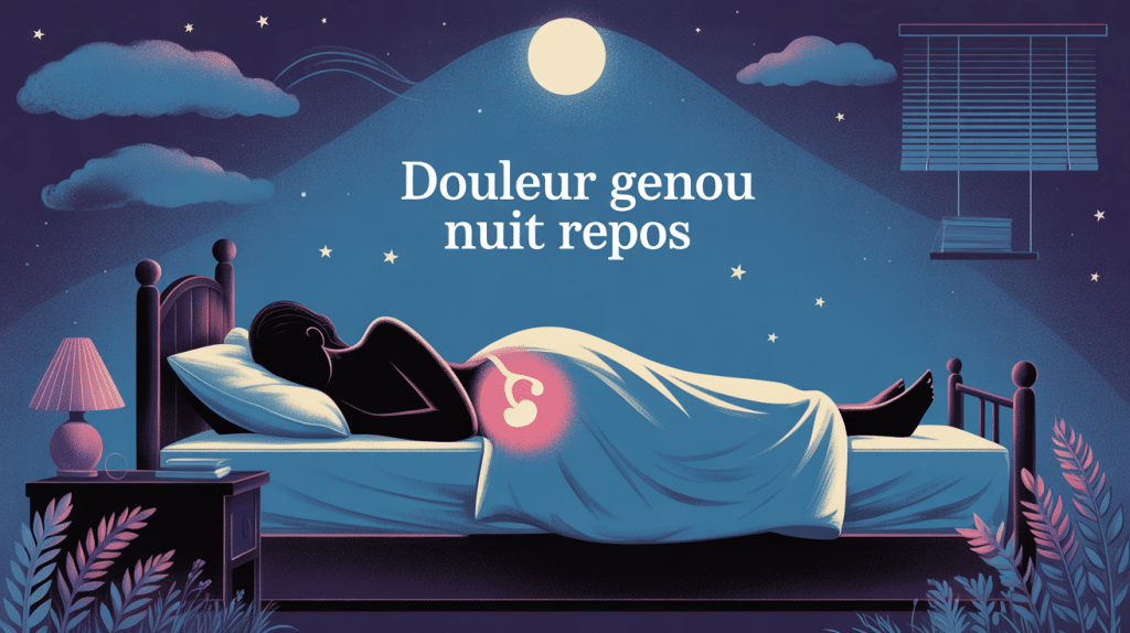 douleur genou au repos la nuit image ambiance nocturne