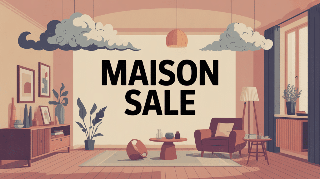 maison sale psychologie salon désordre illustration