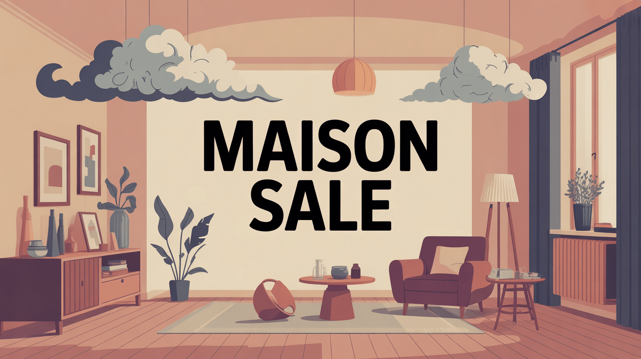 maison sale psychologie salon désordre illustration