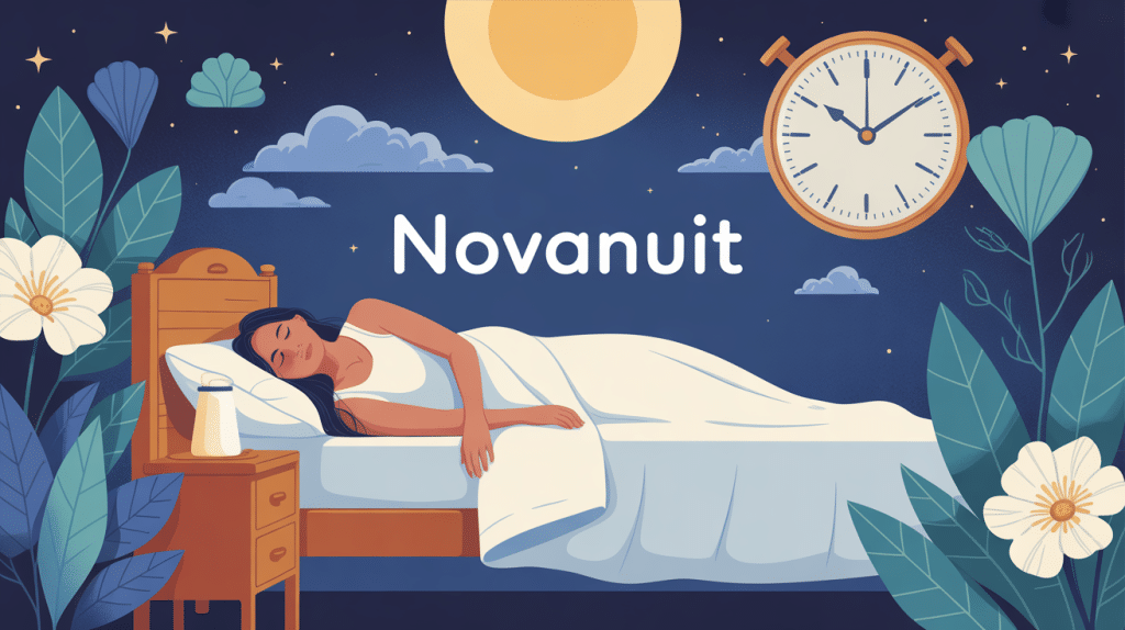novanuit illustration sommeil naturel plantes