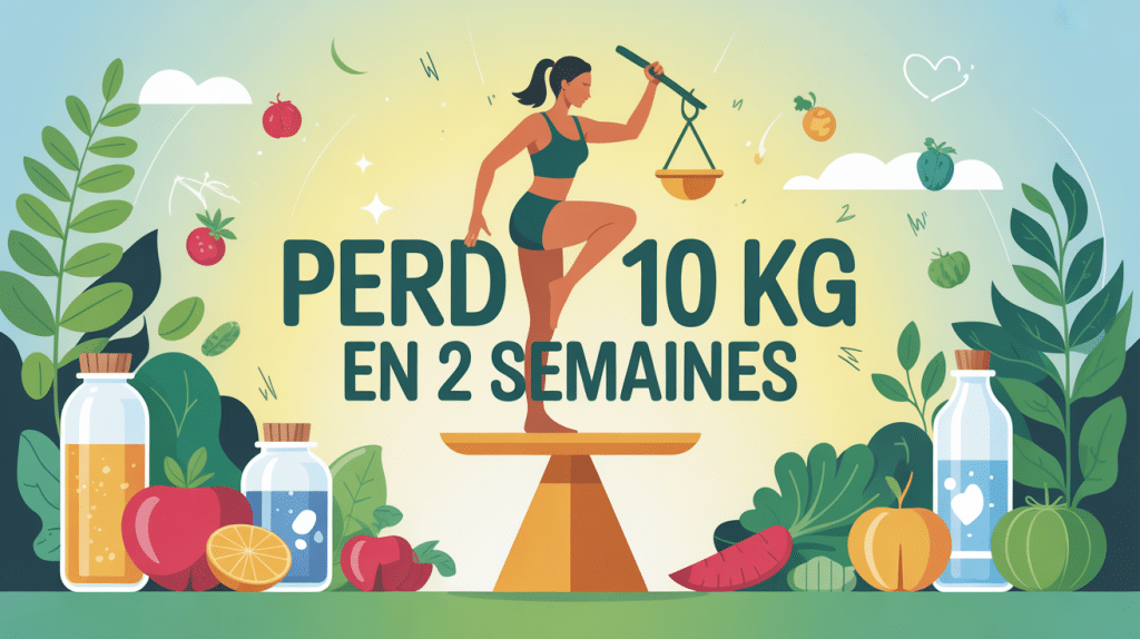 Perdre 10 kg en 2 semaines savoirmaigrir.fr image balance légumes motivante