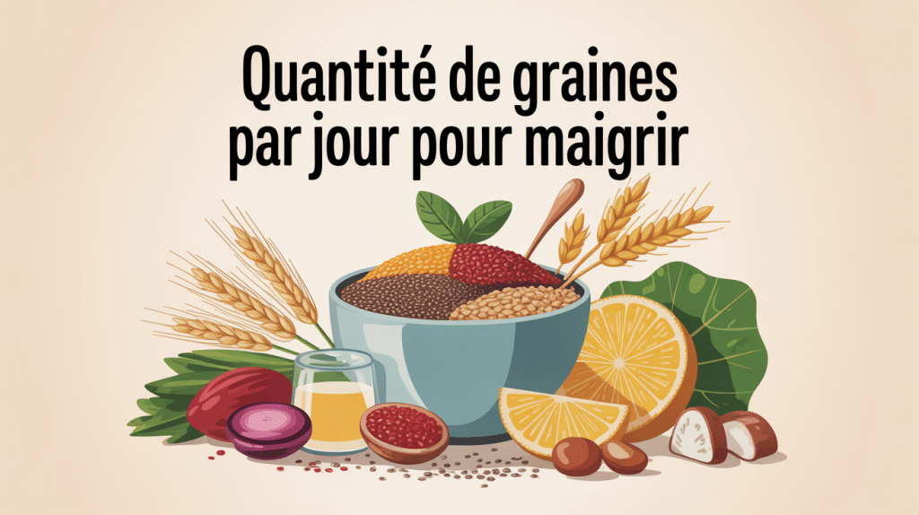 quelle quantité de graines par jour pour maigrir bol graines sur table saine