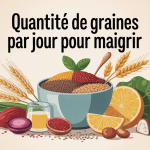 quelle quantité de graines par jour pour maigrir bol graines sur table saine