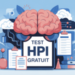 illustration test hpi gratuit cerveau questionnaire digital