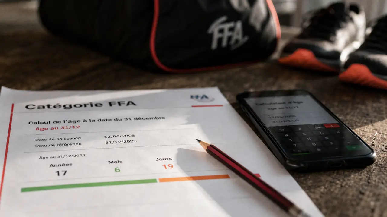 Catégorie course à pied 2024 : calcul âge au 31/12