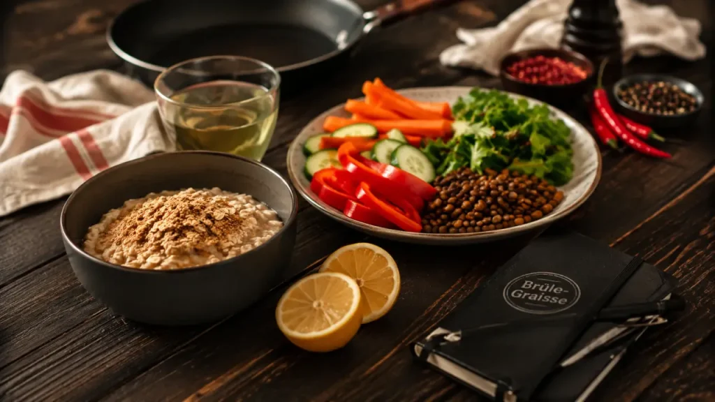 Thé vert, protéines et fibres : les aliments brûle-graisse utiles et leurs limites