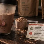 Protéine vegetale en poudre danger : main et shaker, risque à vérifier